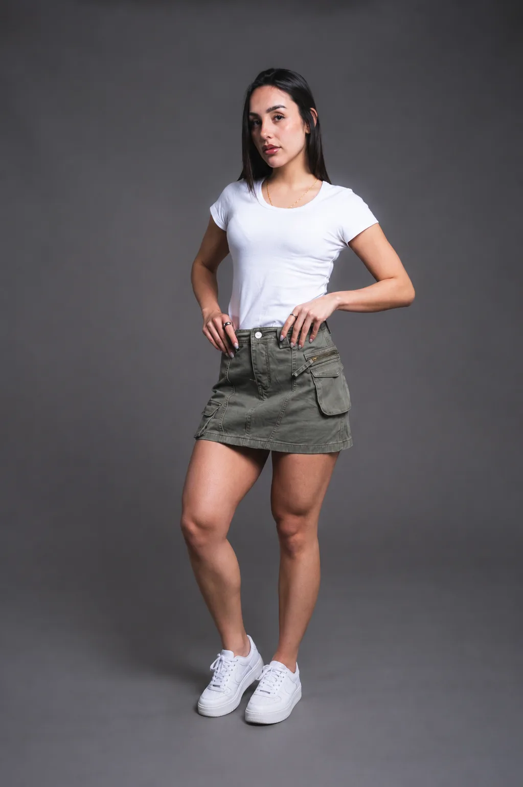 Pollera Short Grey