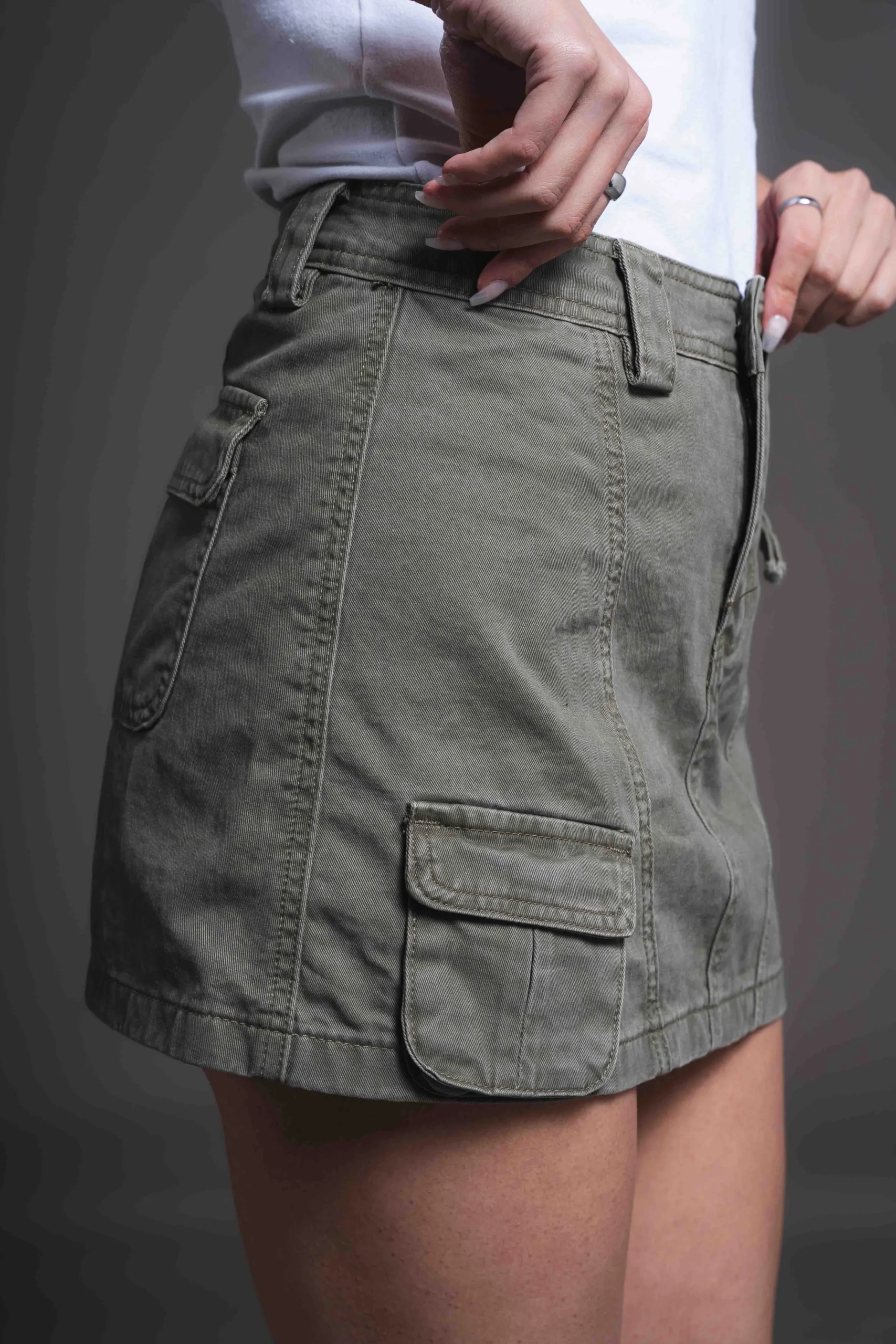 Pollera Short Grey - Imagen 6
