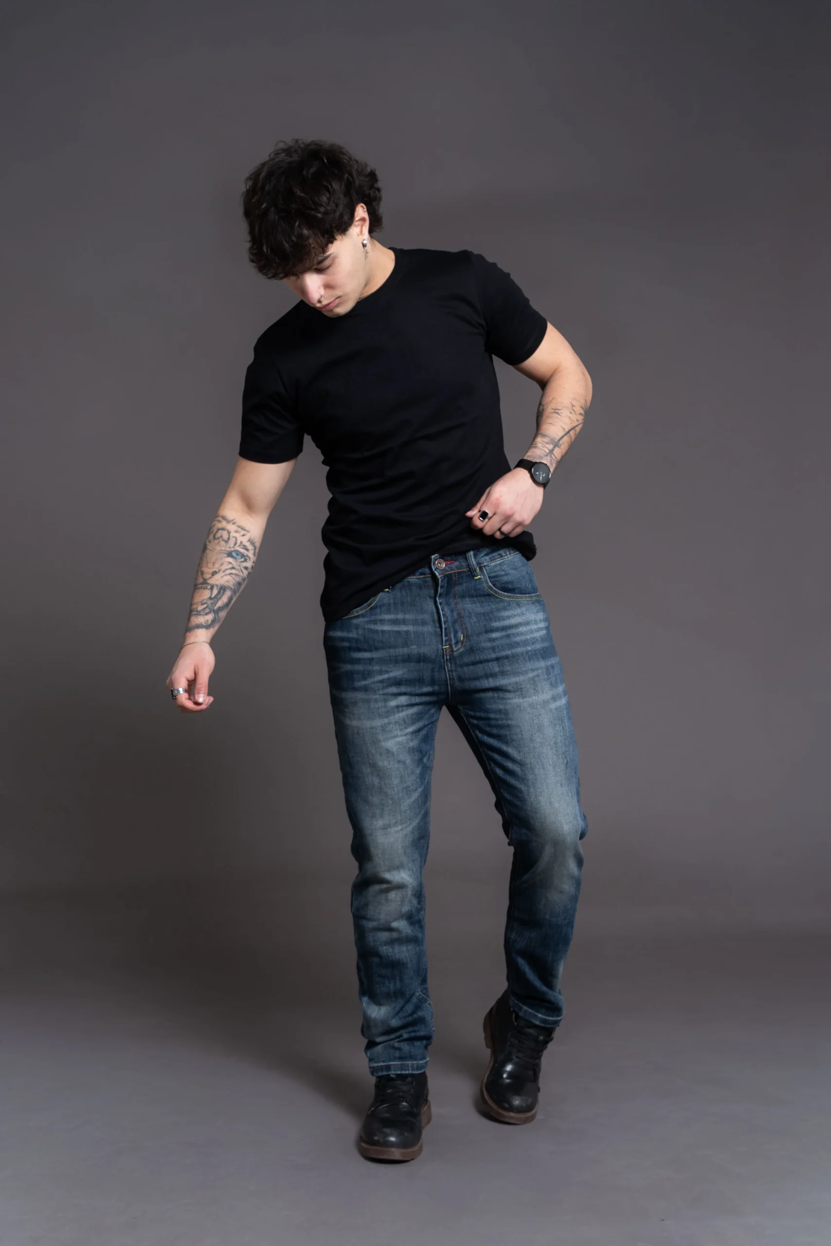 Slim Fit Mid Blue