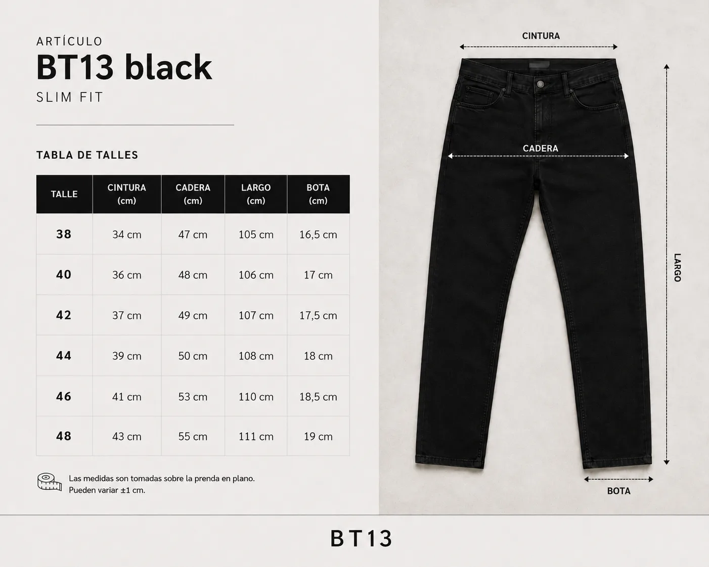 Jeans Slim Fit Black - Imagen 6