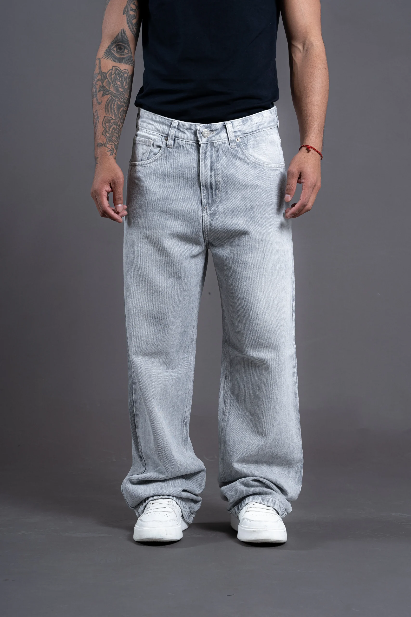 Alternative view of Baggy Grey Silver