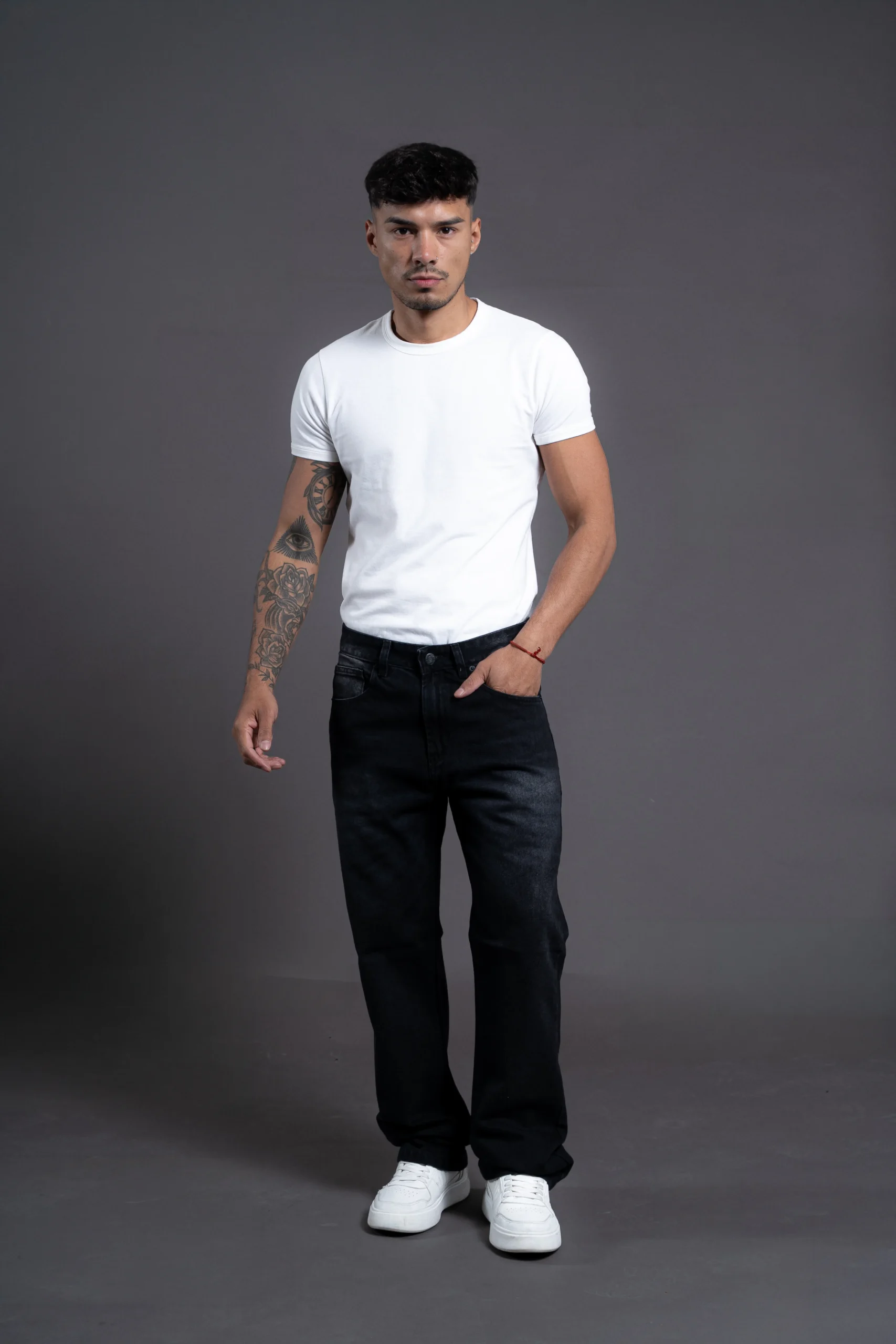 Jean Relaxed Shadow Black