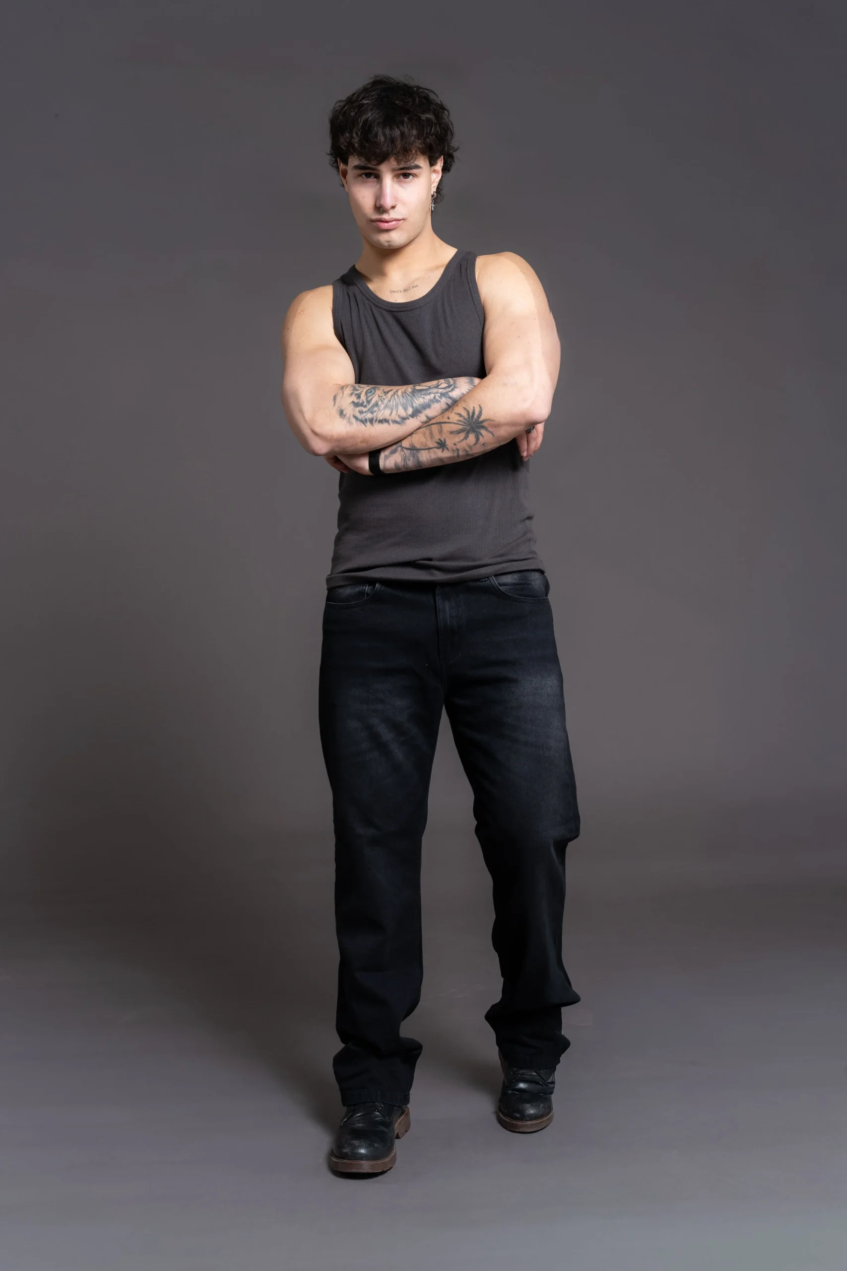 Jean Relaxed Shadow Black