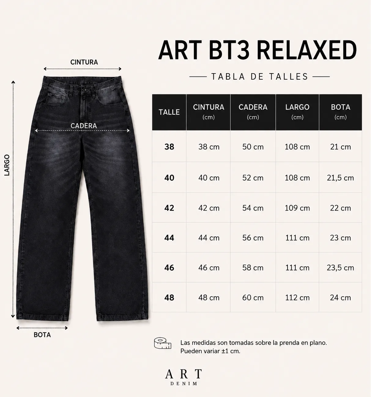 Jean Relaxed Shadow Black - Imagen 5